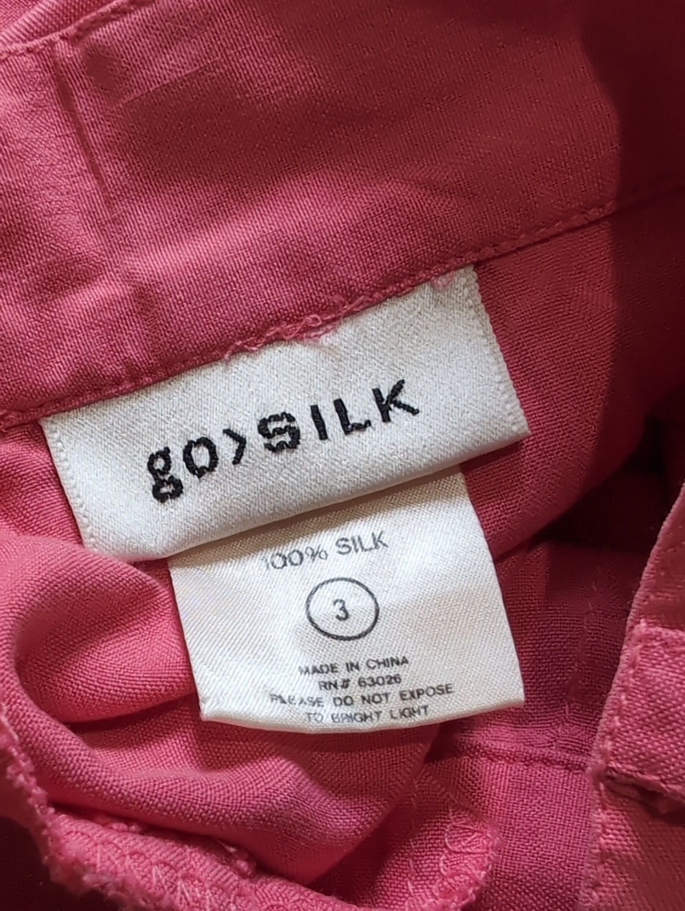 80s Go Silk 100% Silk Pink High Waist Pleated Button Fly Bermuda Shorts - Picture 7 of 11